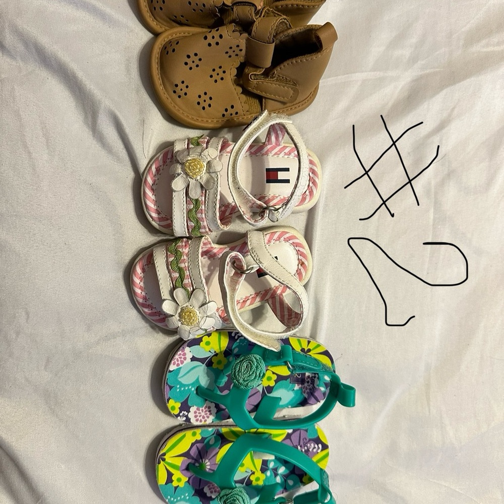 Tommy Hilfiger White and Pink Sandals for Stylish Comfort